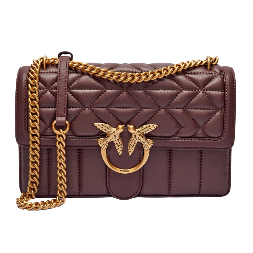 PINKO Brązowa torebka Love One Classic DC