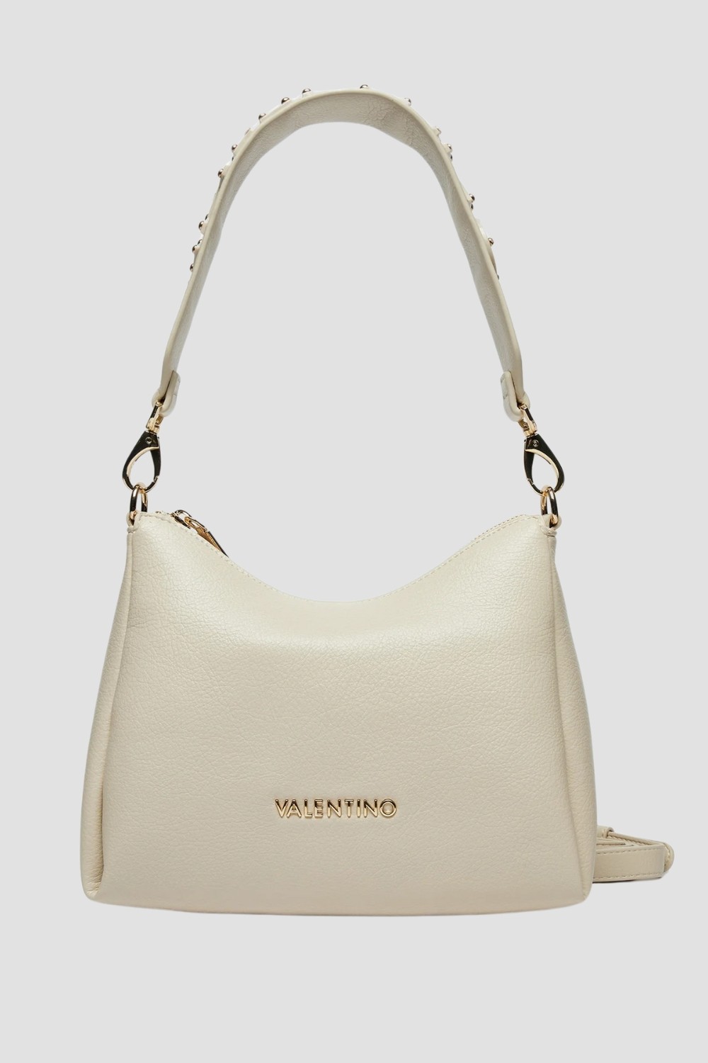 VALENTINO Beżowa damska torebka Kalimba Hobo Bag z saszetką