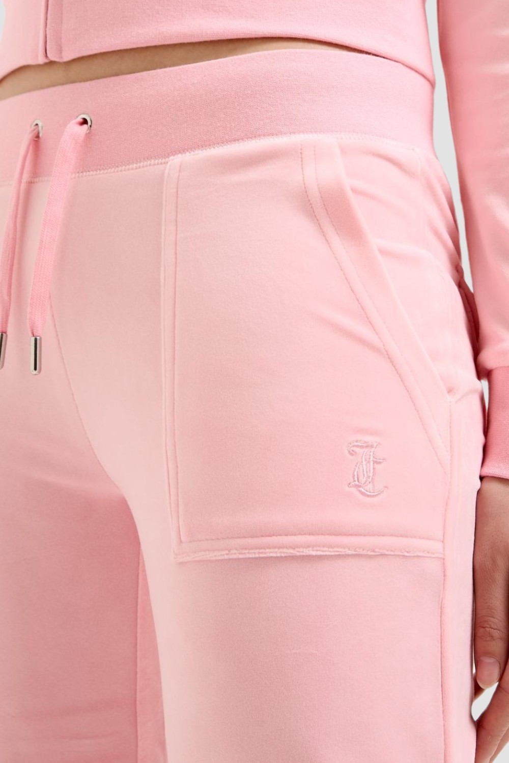 JUICY COUTURE Różowe damskie spodnie dresowe Layla Low Rise