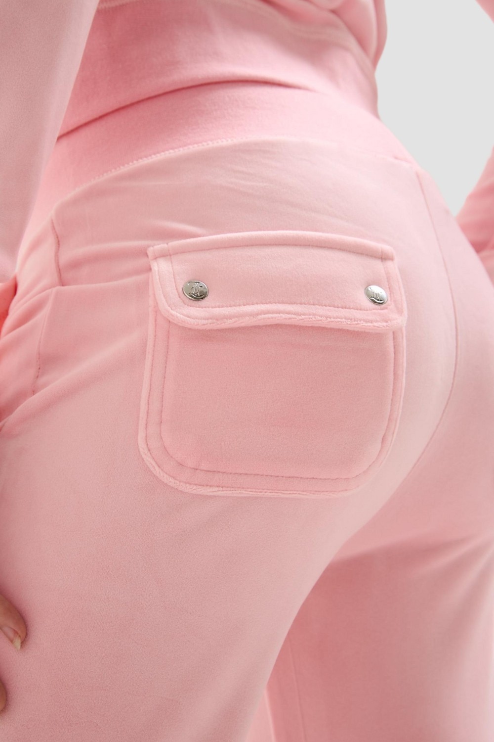 JUICY COUTURE Różowe damskie spodnie dresowe Layla Low Rise