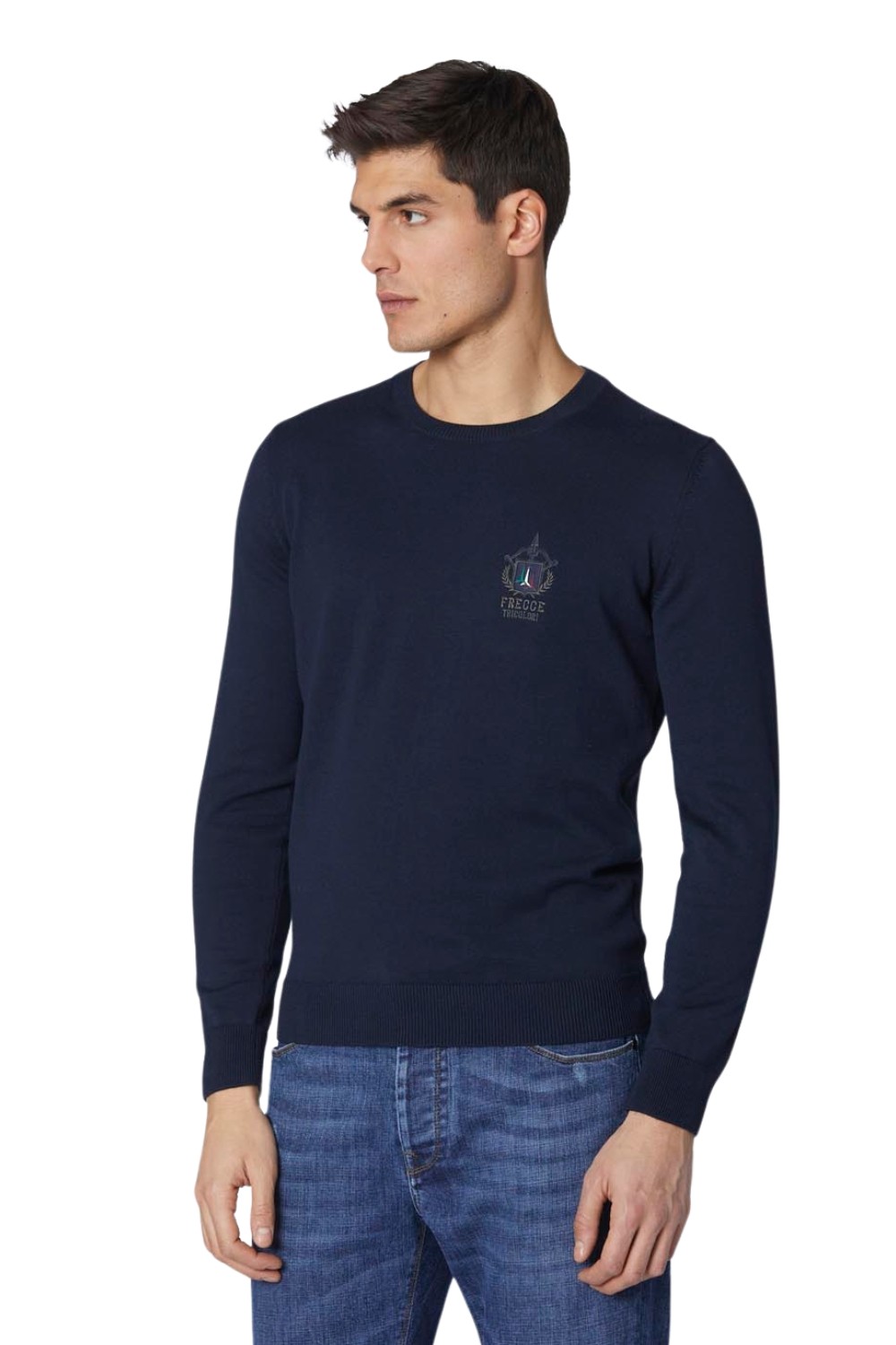 AERONAUTICA MILITARE Granatowy sweter męski