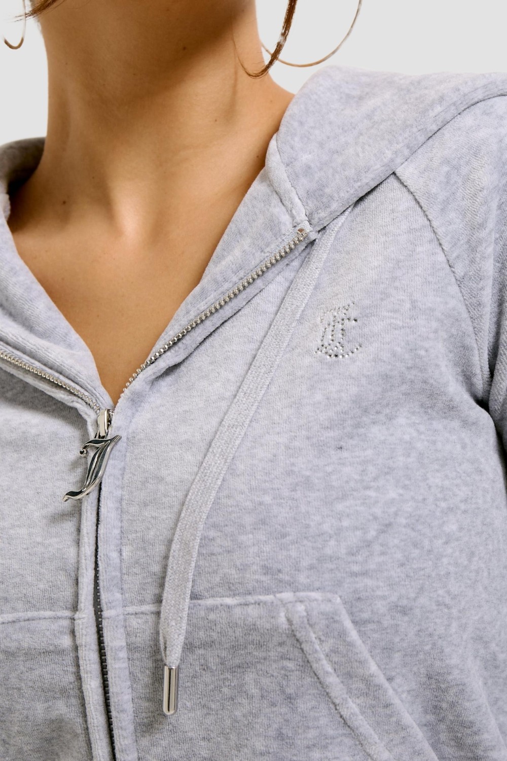 JUICY COUTURE Szara damska bluza Madison Hoodie