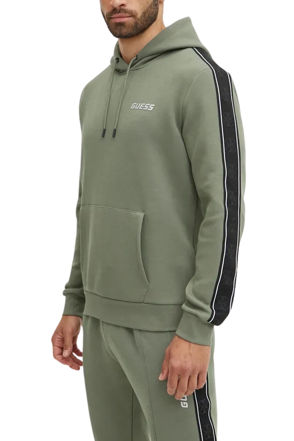 Чоловічий зелений світшот GUESS Міккі