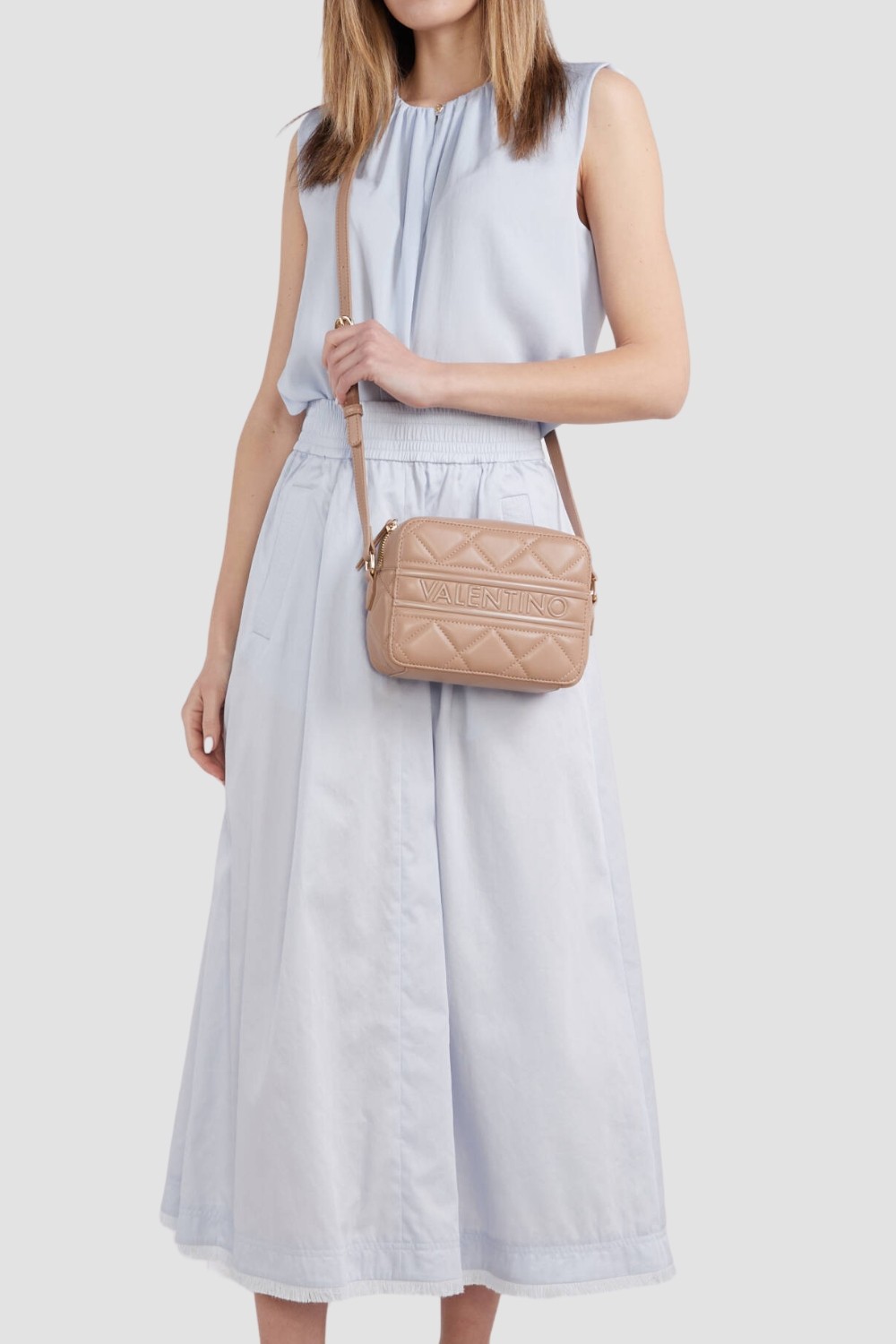 VALENTINO Beżowa damska torebka Ada