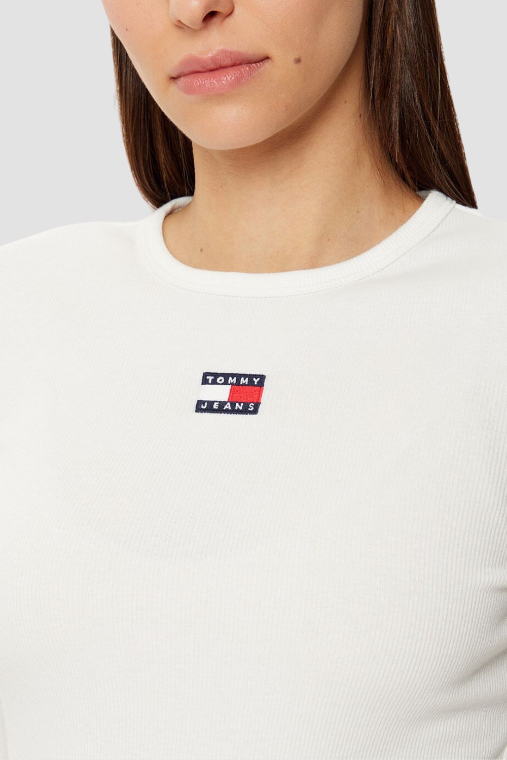 TOMMY JEANS Бежевий жіночий лонгслів