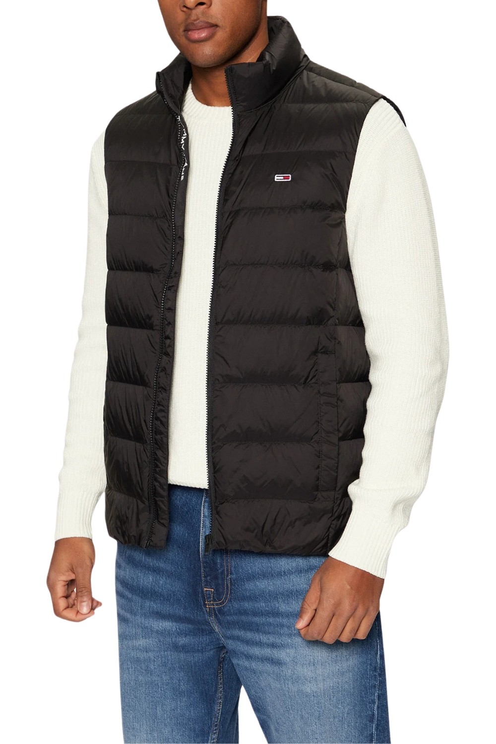 TOMMY JEANS Czarny męski bezrękawnik