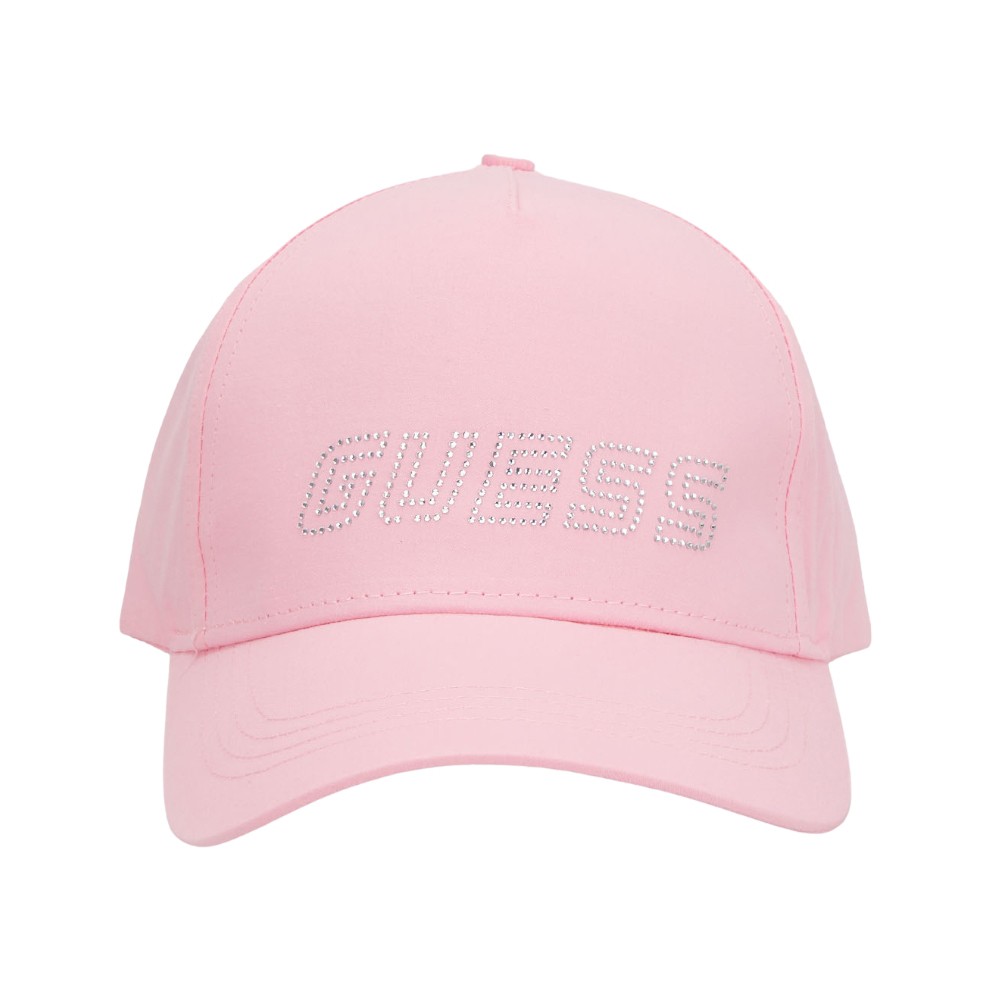 GUESS Różowa damska czapka z daszkiem