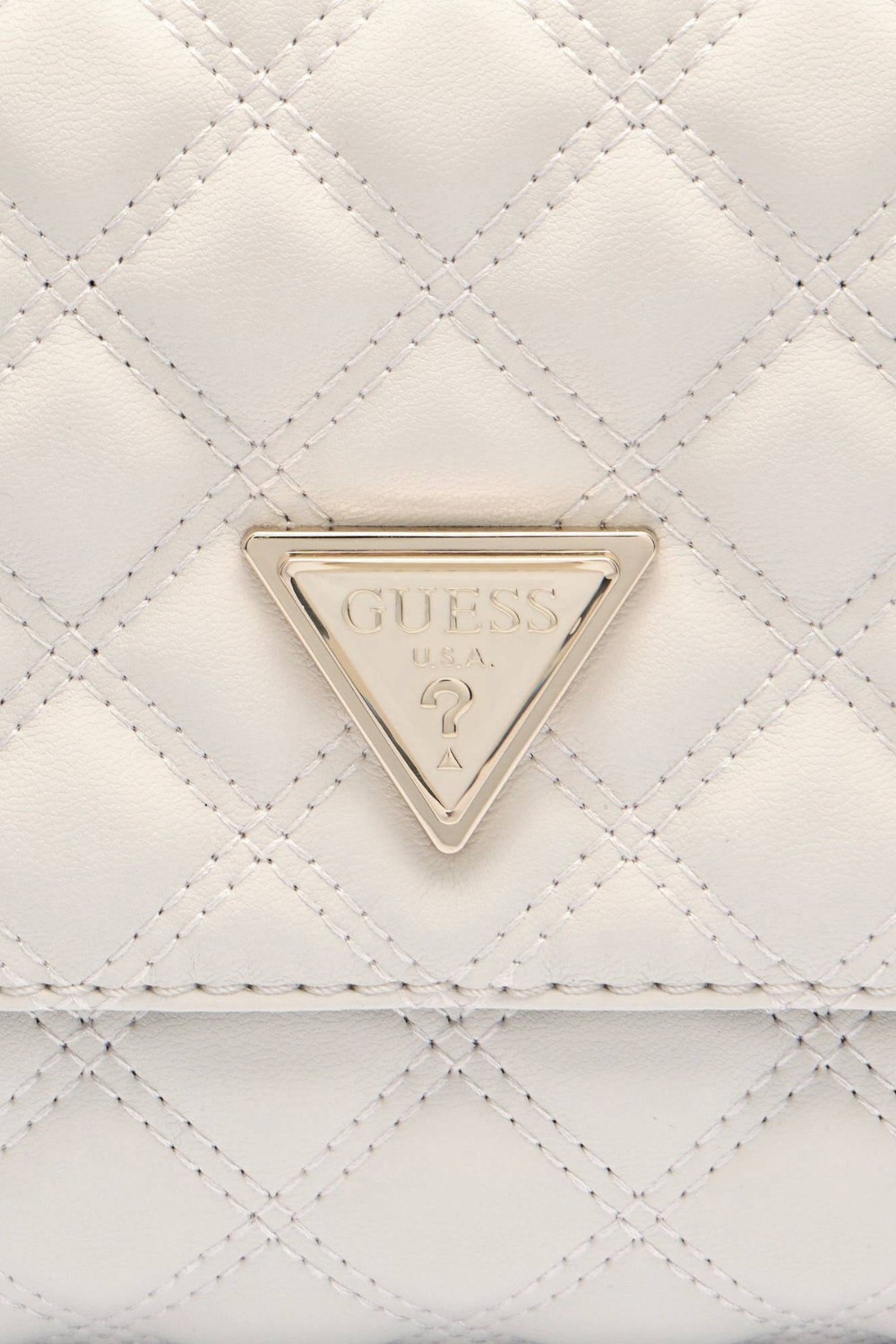 GUESS Geantă ecru matlasată Giully 2
