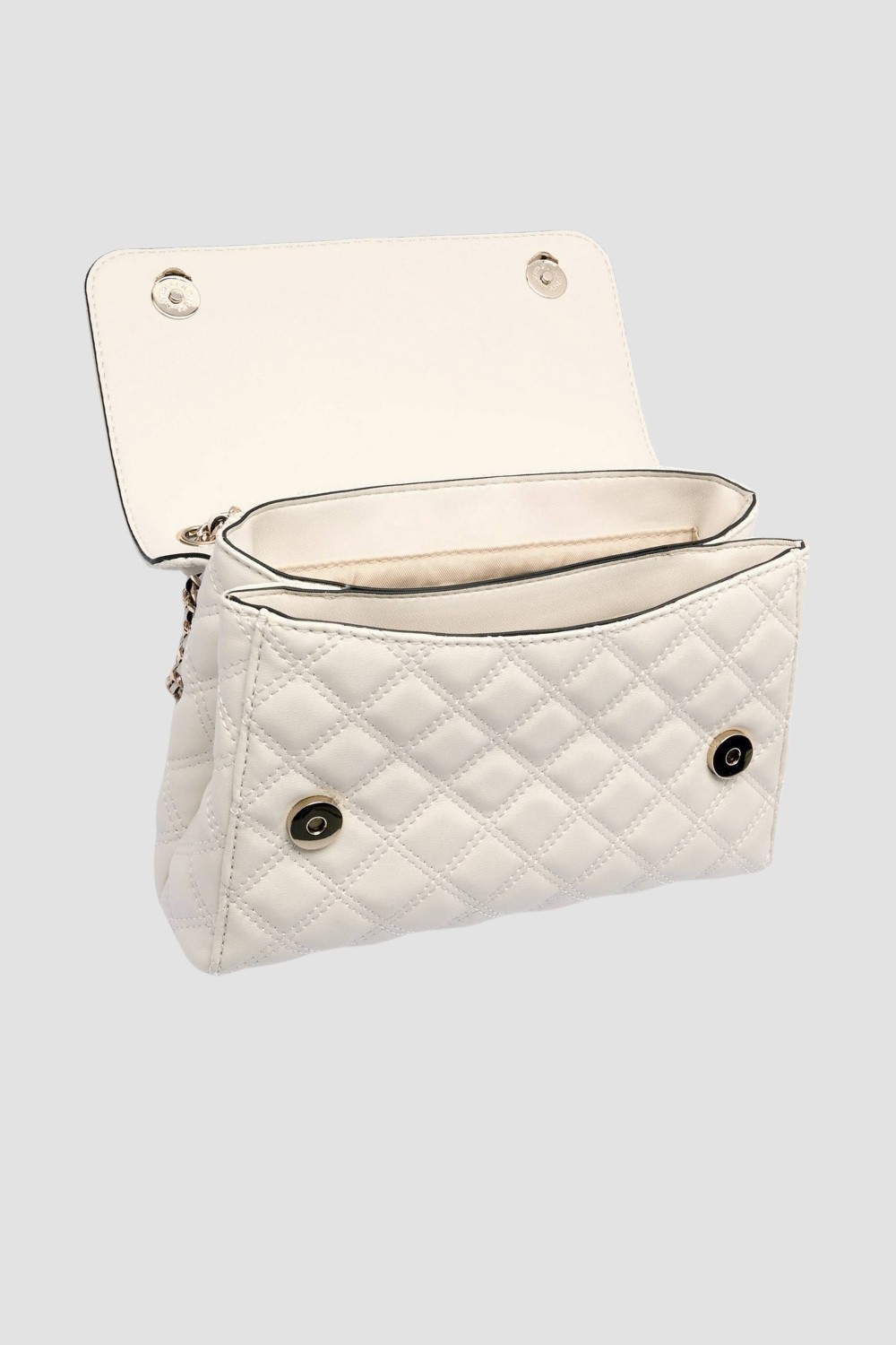 GUESS Geantă ecru matlasată Giully 2