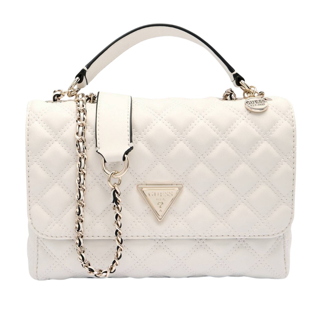 GUESS Geantă ecru matlasată Giully 2
