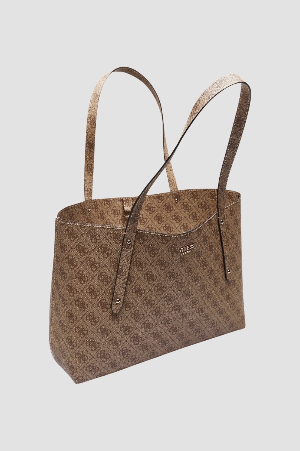 Жіноча сумка-шоппер GUESS Brenton коричневого кольору