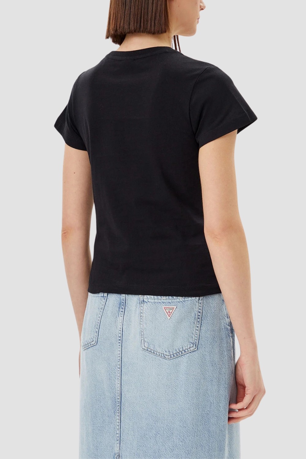 GUESS Czarny damski t-shirt Narciso