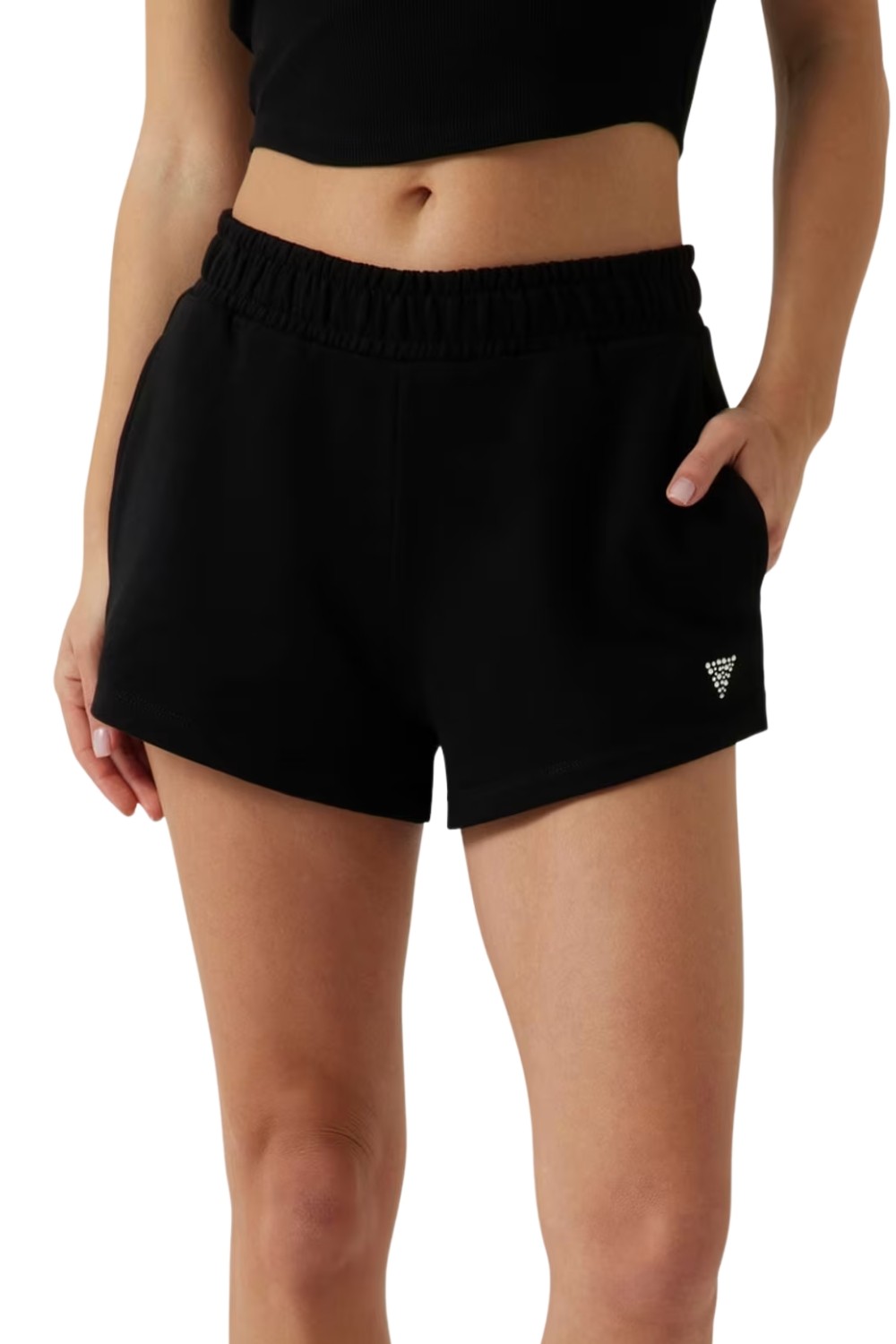 GUESS Czarne damskie szorty Primula