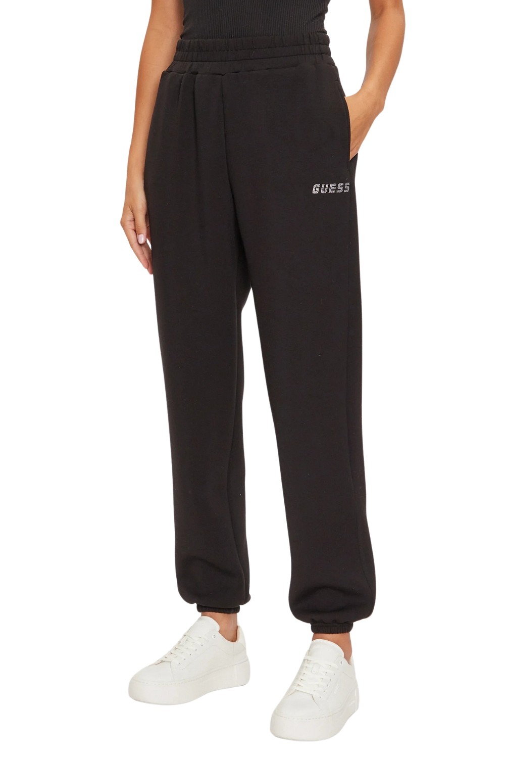 GUESS Czarne damskie spodnie dresowe Cecilia