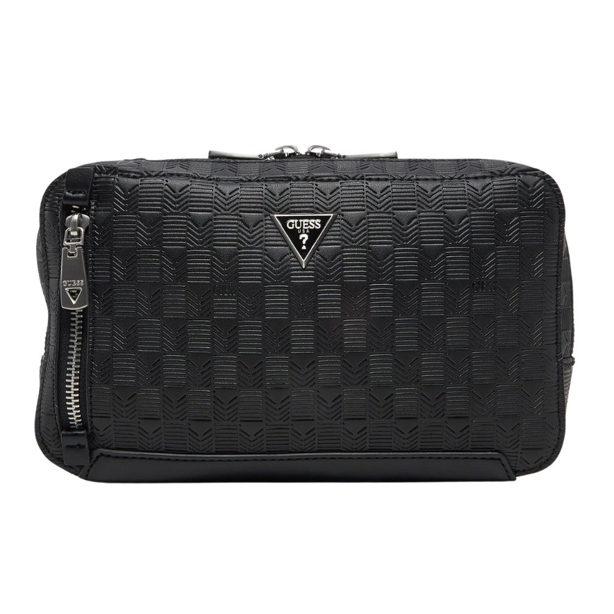 GUESS Czarna męska saszetka Torino Squared