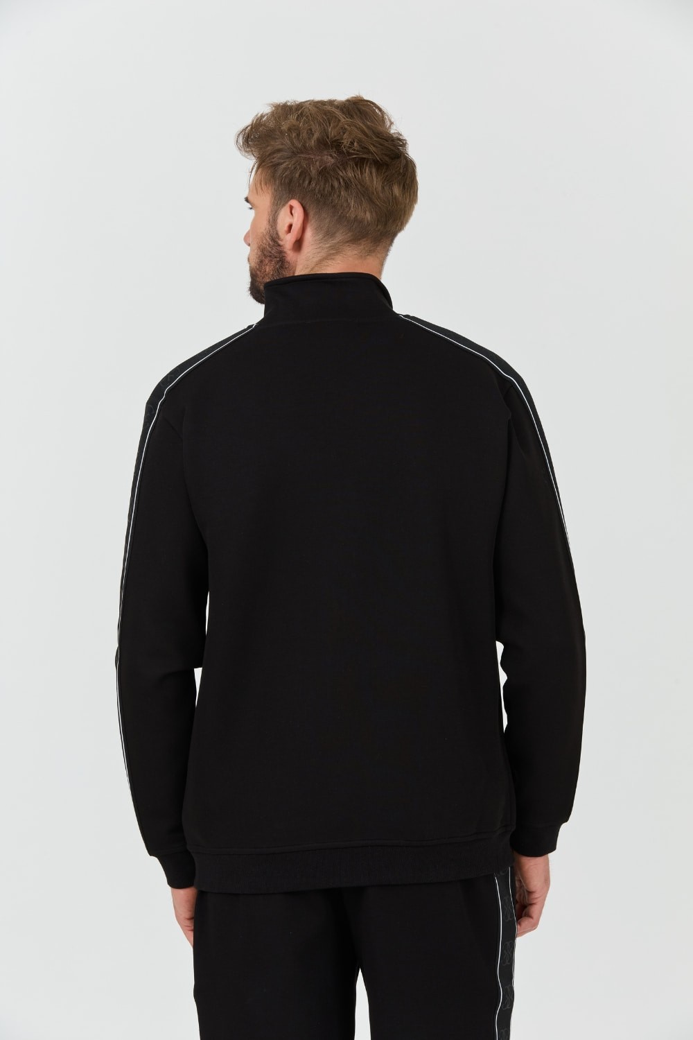 GUESS Czarna męska bluza Mickey Full Zip