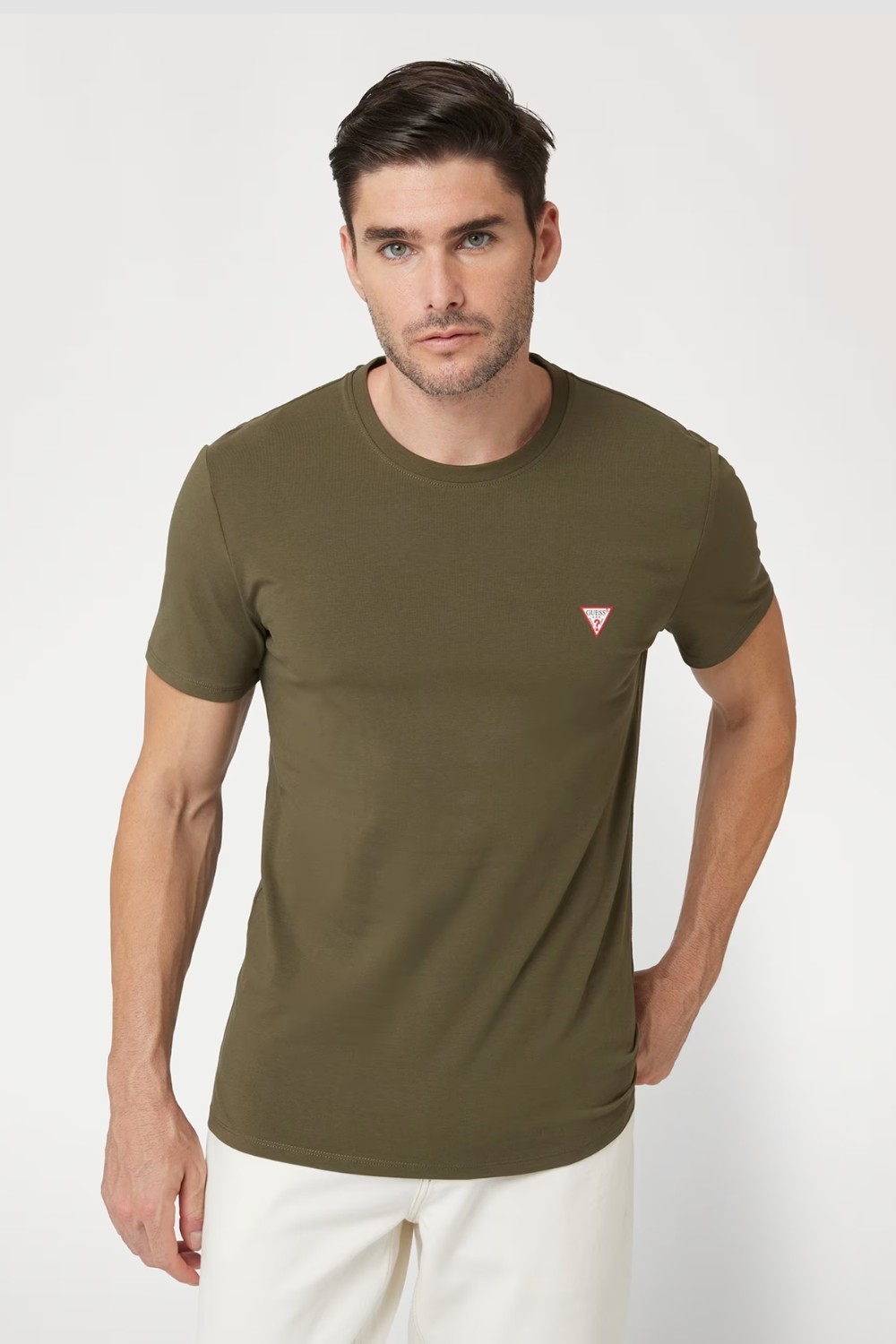 GUESS Zielony t-shirt męski Core Tee Str