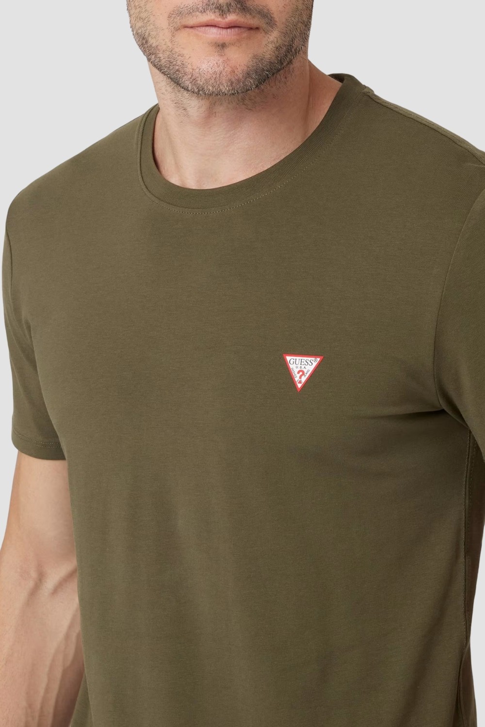 GUESS Zielony t-shirt męski Core Tee Str