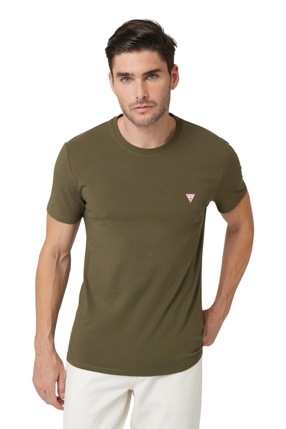 GUESS Zielony t-shirt męski Core Tee Str