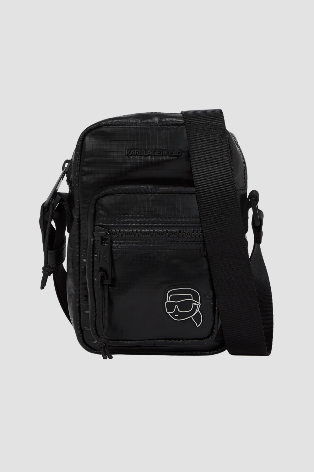 KARL LAGERFELD Czarna męska saszetka Puffy Nylon