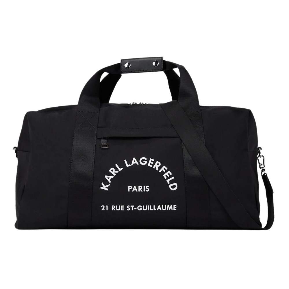 KARL LAGERFELD Сzarna torba podróżna K/rsg Nylon