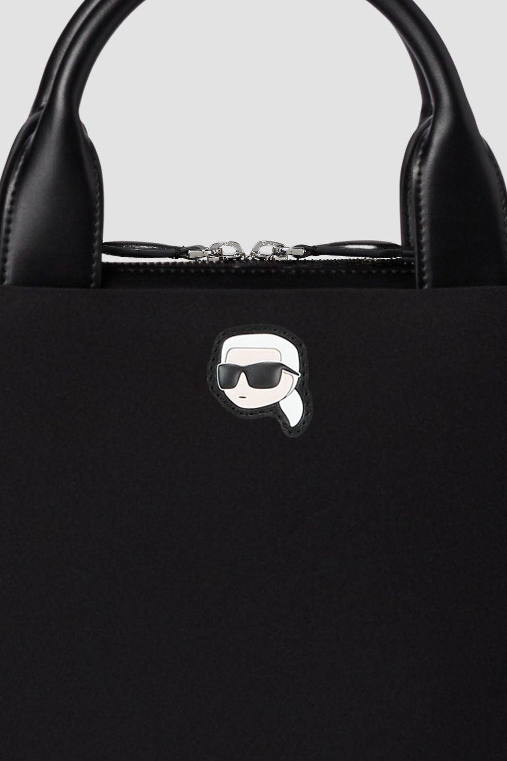 KARL LAGERFELD Czarna aktówka Ikon Neop