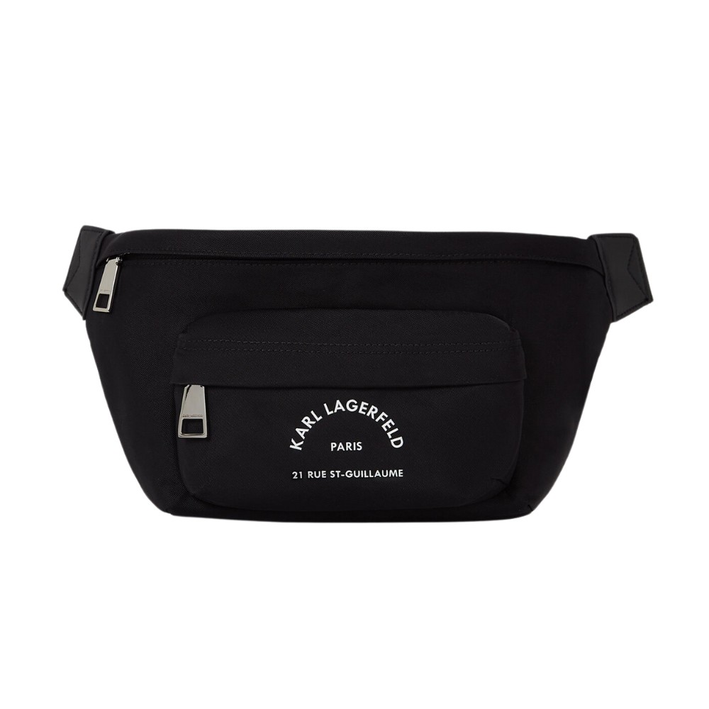 KARL LAGERFELD Bumbag negru pentru bărbați Kidney K/rsg Nylon
