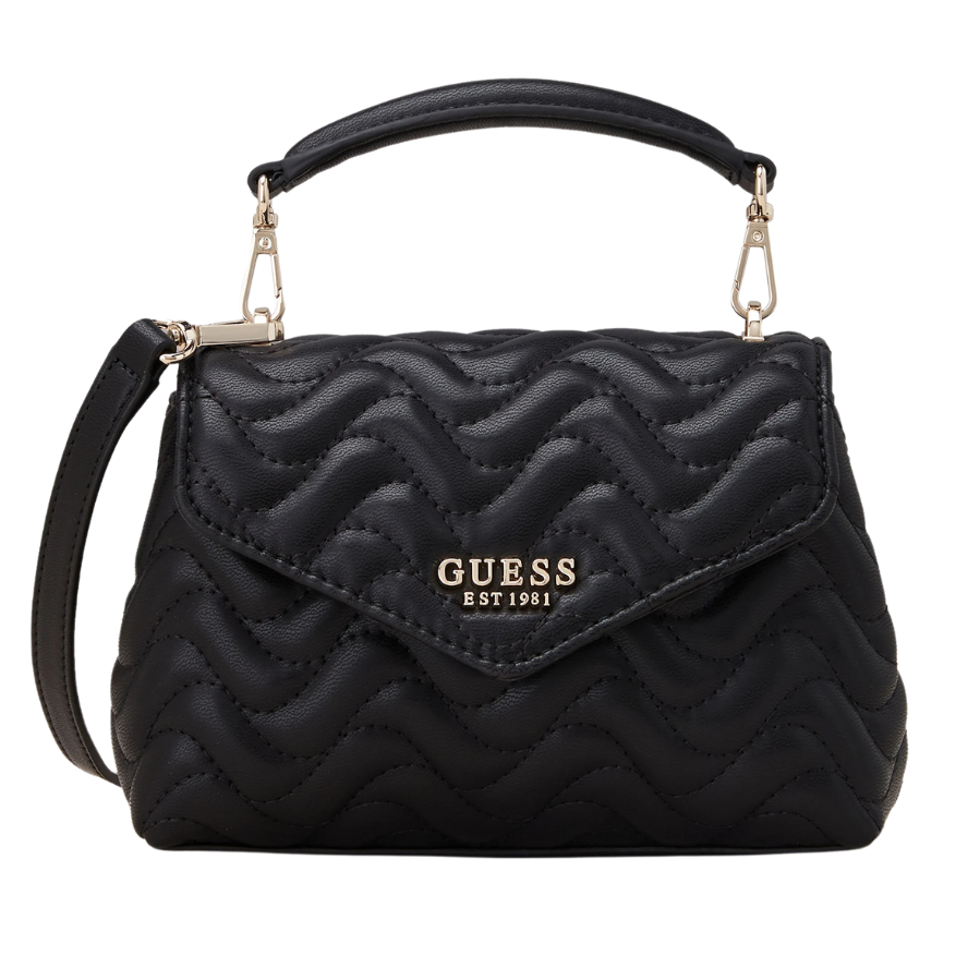 GUESS Czarna pikowana torebka damska Mini