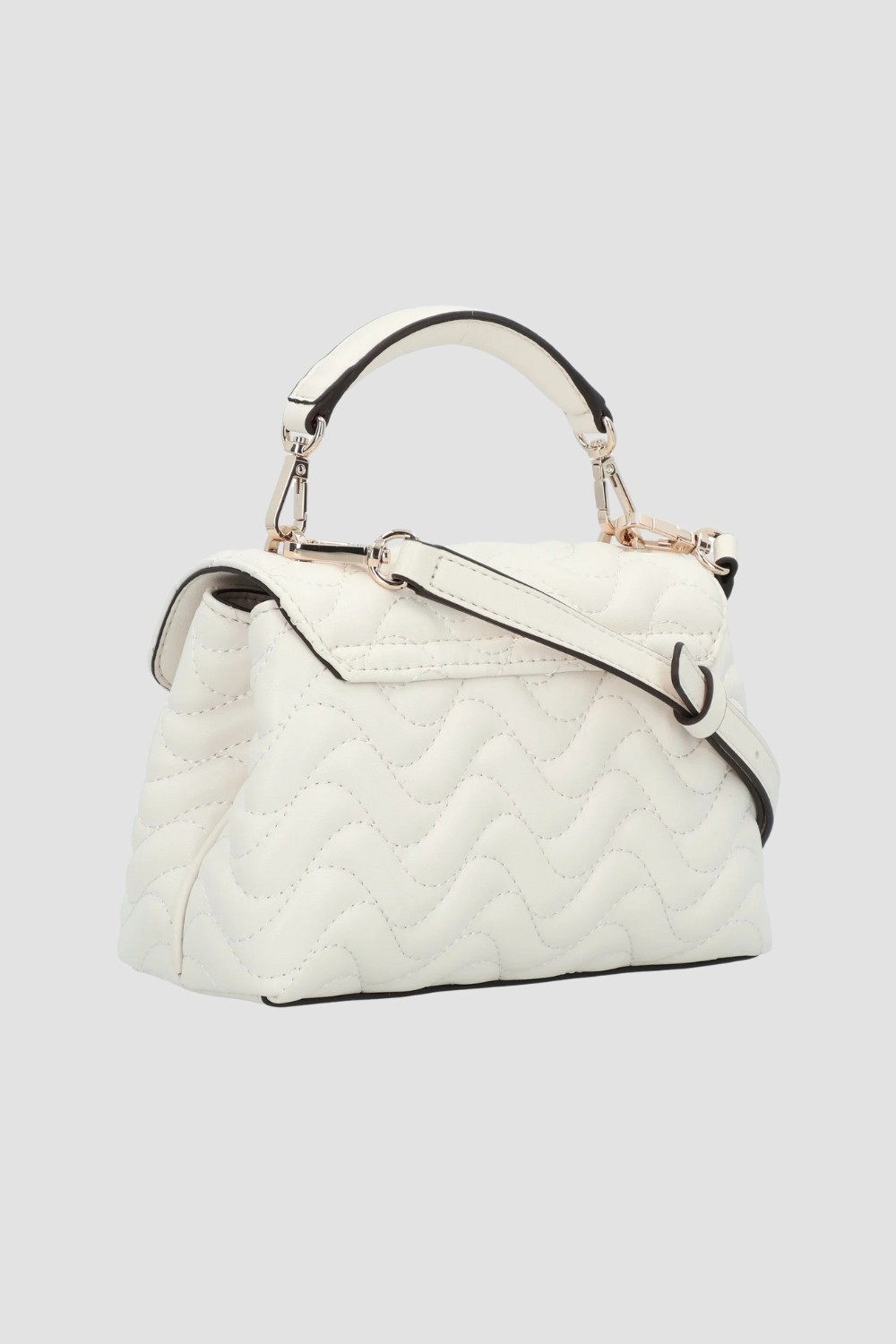 GUESS Biała damska torebka pikowana Mini