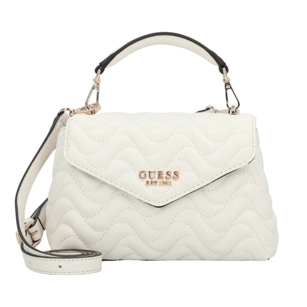GUESS Biała damska torebka pikowana Mini