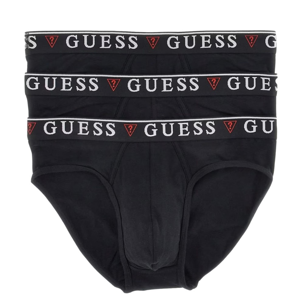 GUESS Zestaw czarnej męskiej bielizny slipy 3 Pack