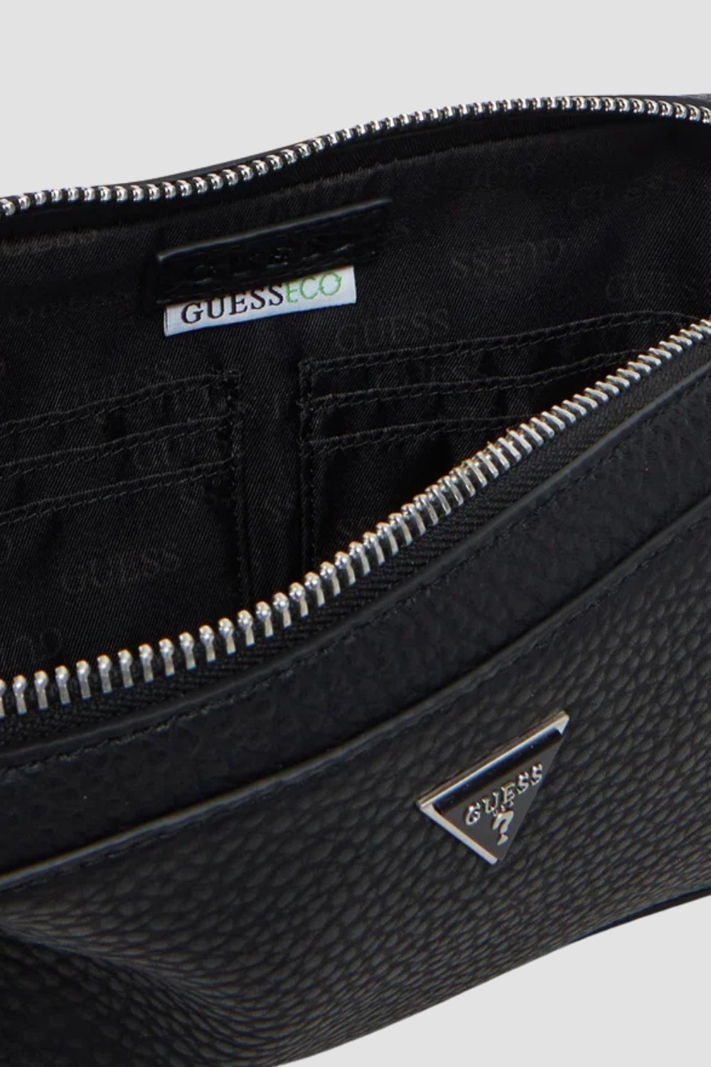 GUESS Black Men's Torino Bumbag W Vertical Kidney