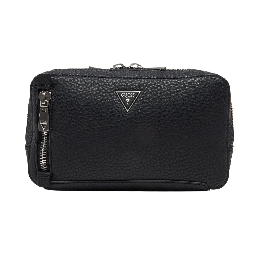 GUESS Black Men's Torino Bumbag W Vertical Kidney