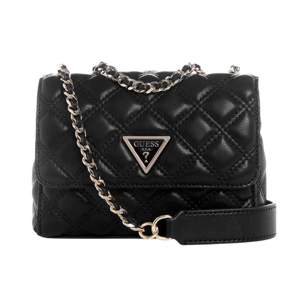 GUESS Geantă de mână neagră Giully II Mini pentru femei