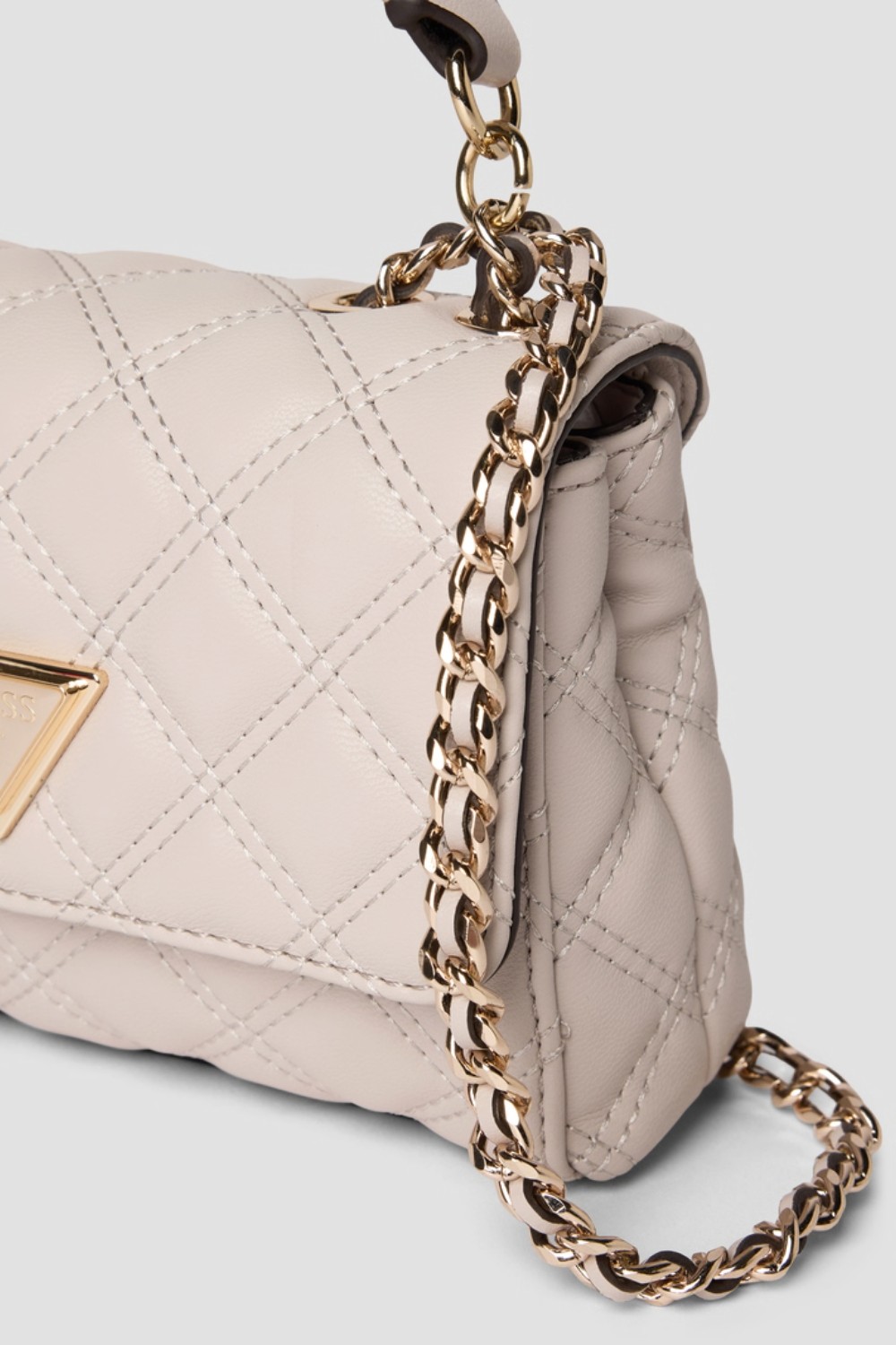 GUESS Handbag in taupe color women's Giully II Mini