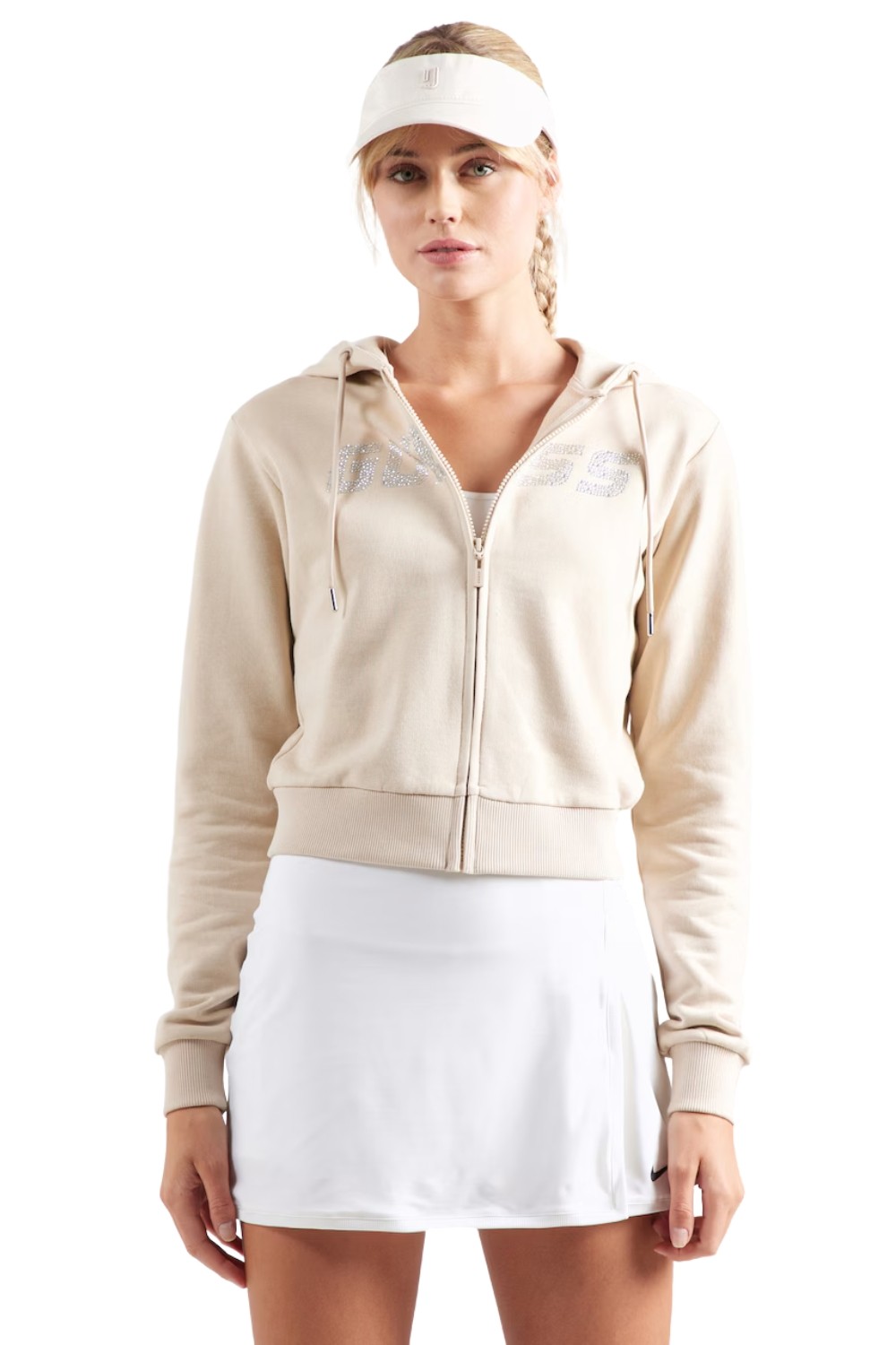 Бежевий жіночий світшот GUESS з цирконієм Primula