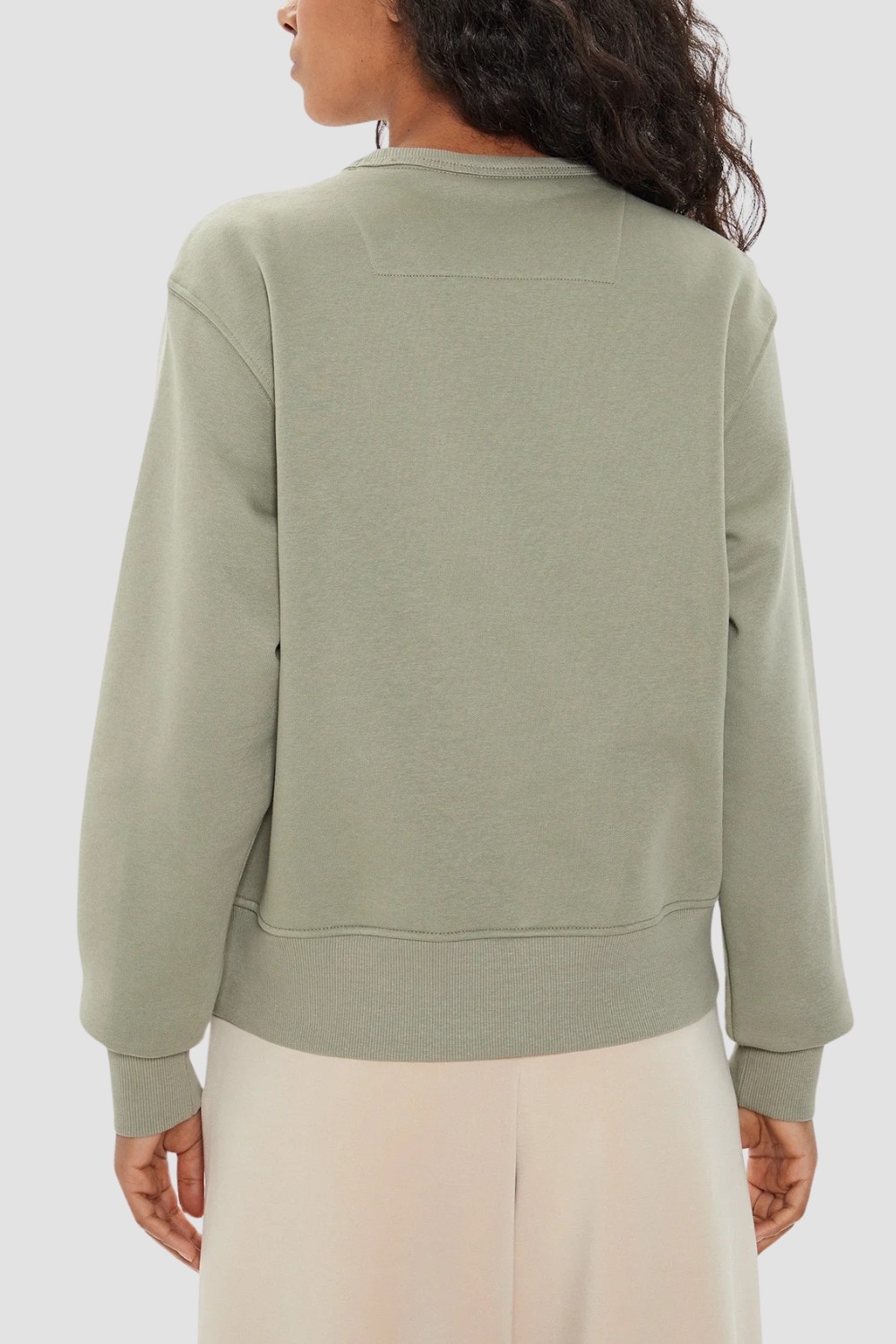 Hanorac pentru femei GUESS Green cu logo mare Original Fleece