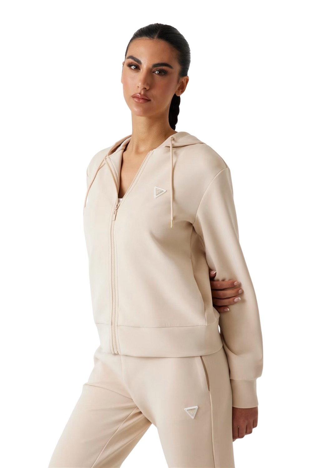 GUESS Damska bluza w kolorze taupe Olympe