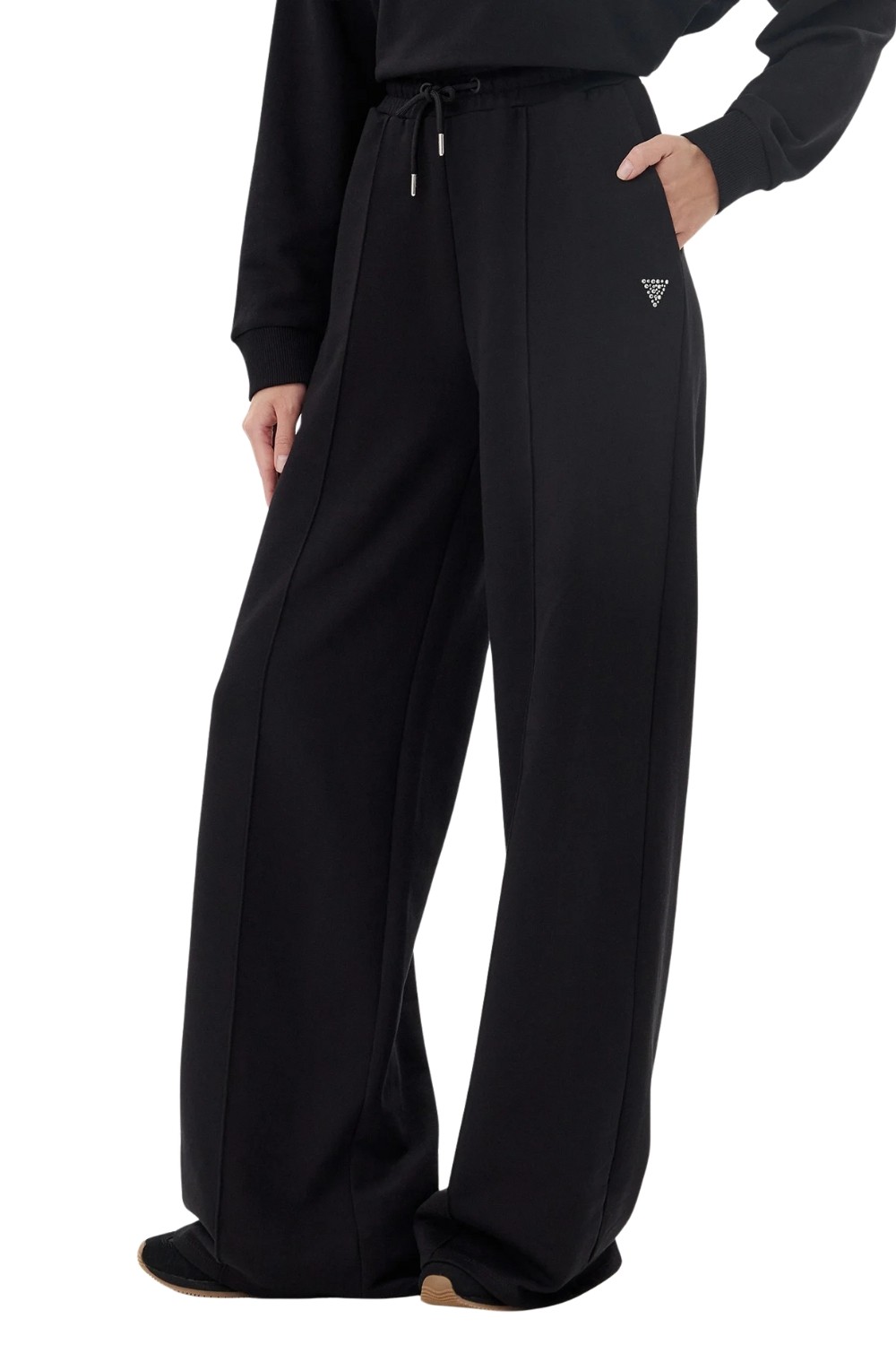 GUESS Czarne dresowe spodnie damskie Primula