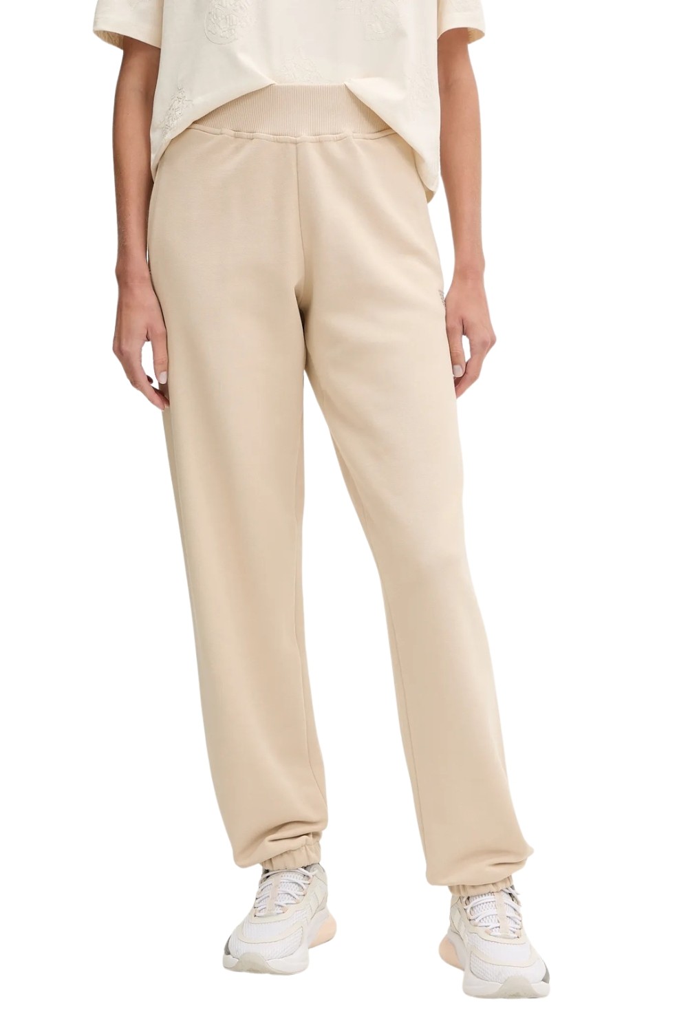 GUESS Beżowe damskie spodnie dresowe Primula