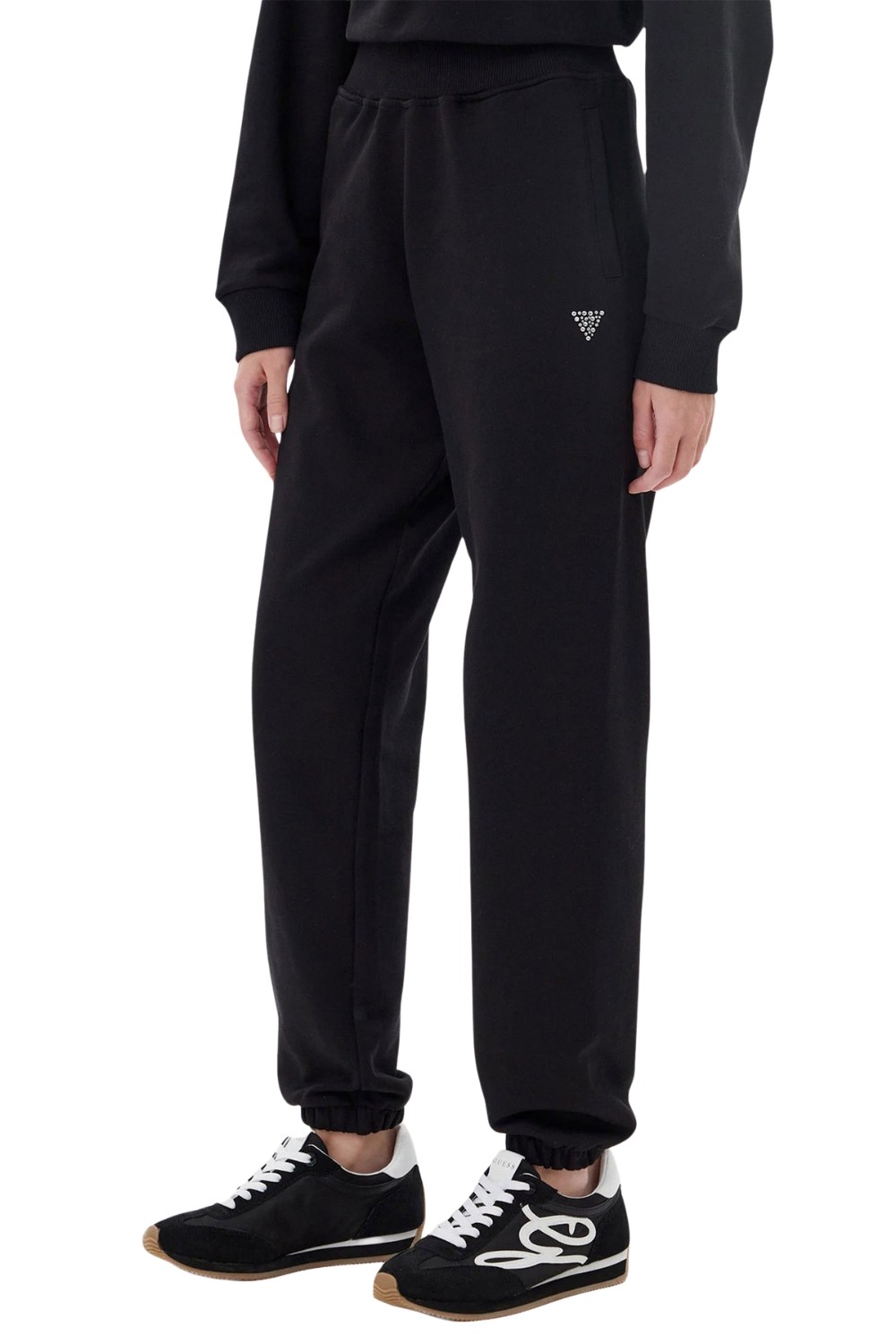 GUESS Czarne damskie spodnie dresowe Primula