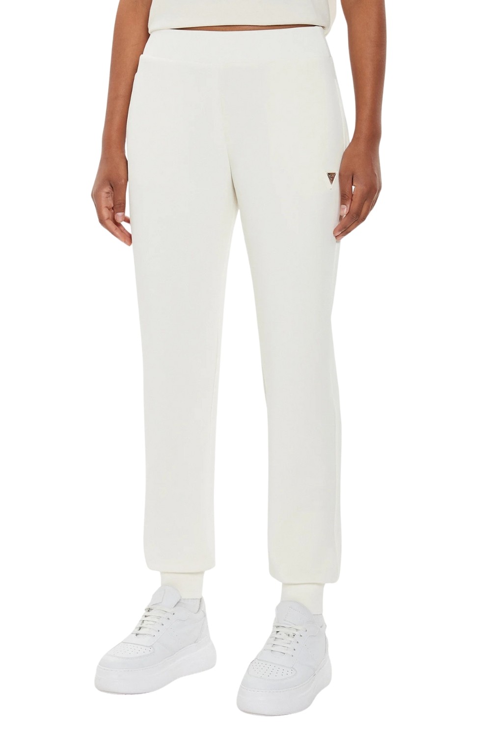 GUESS Beżowe damskie spodnie dresowe Olympe