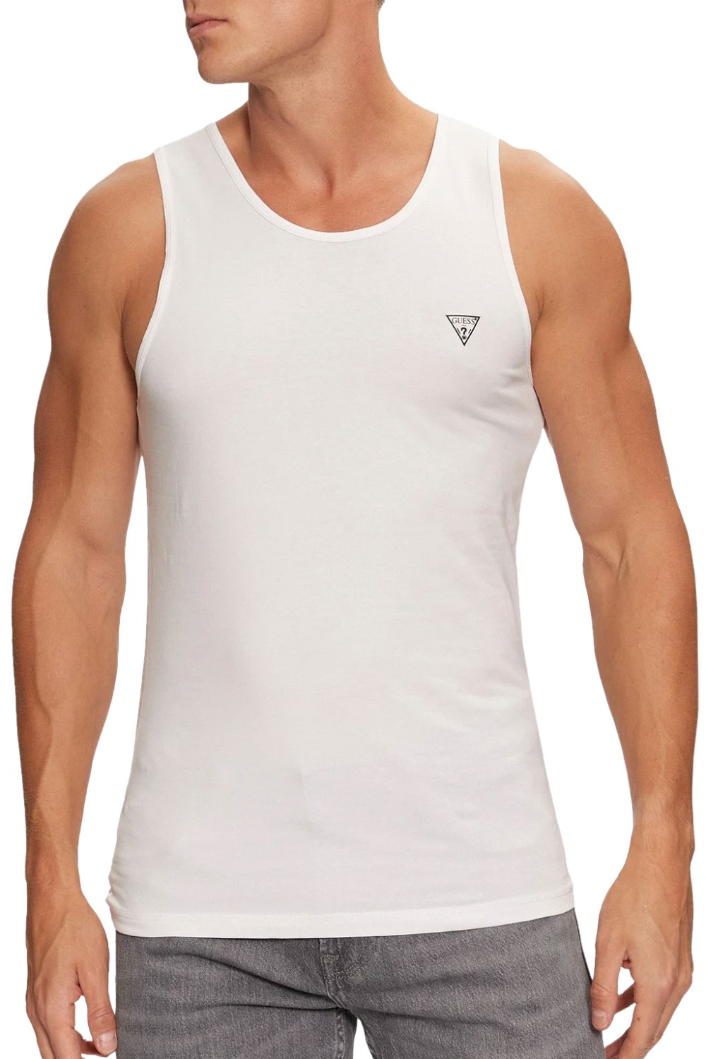 GUESS Biała męska podkoszulka 2 Pack