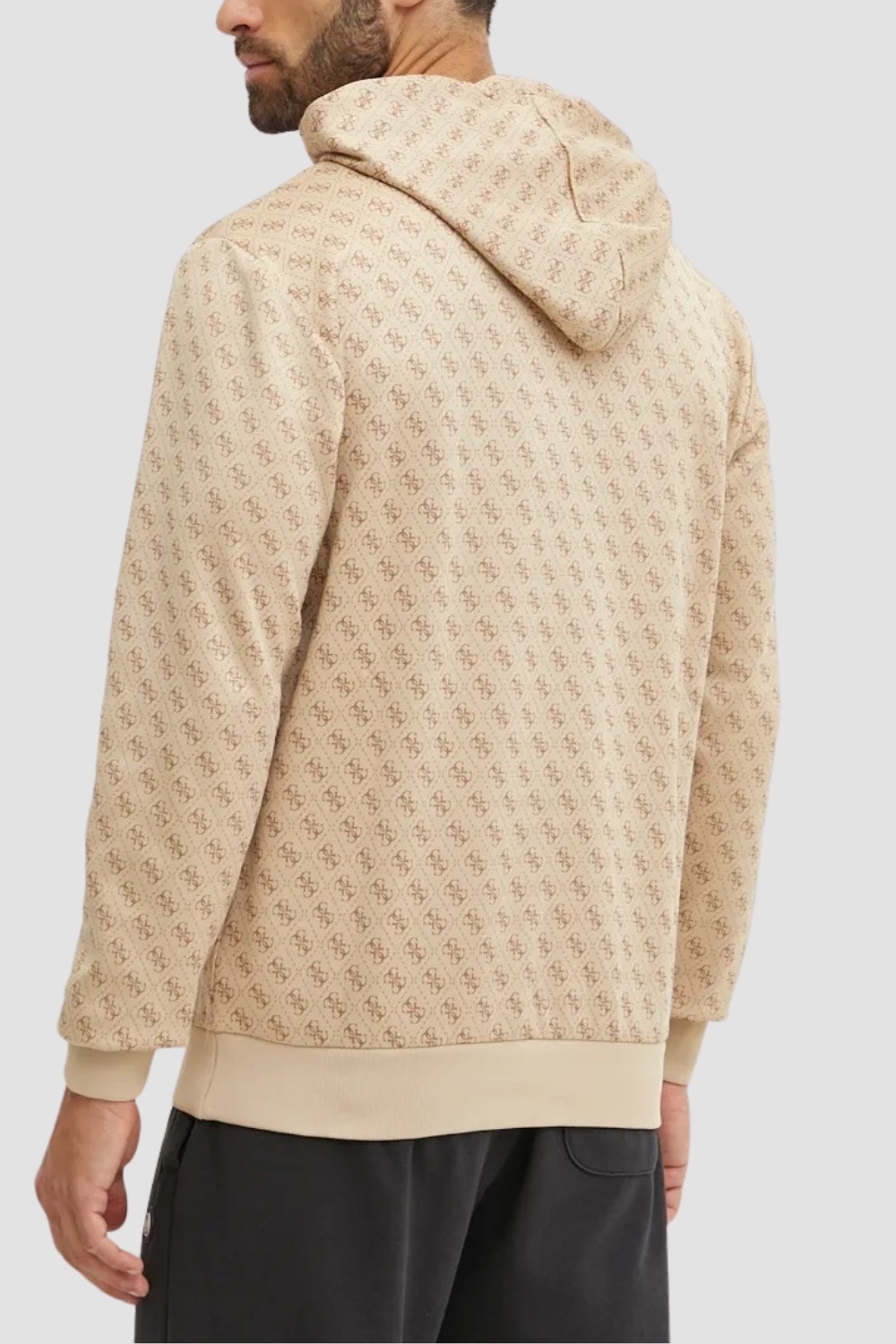 GUESS Beżowa bluza męska New Korbin