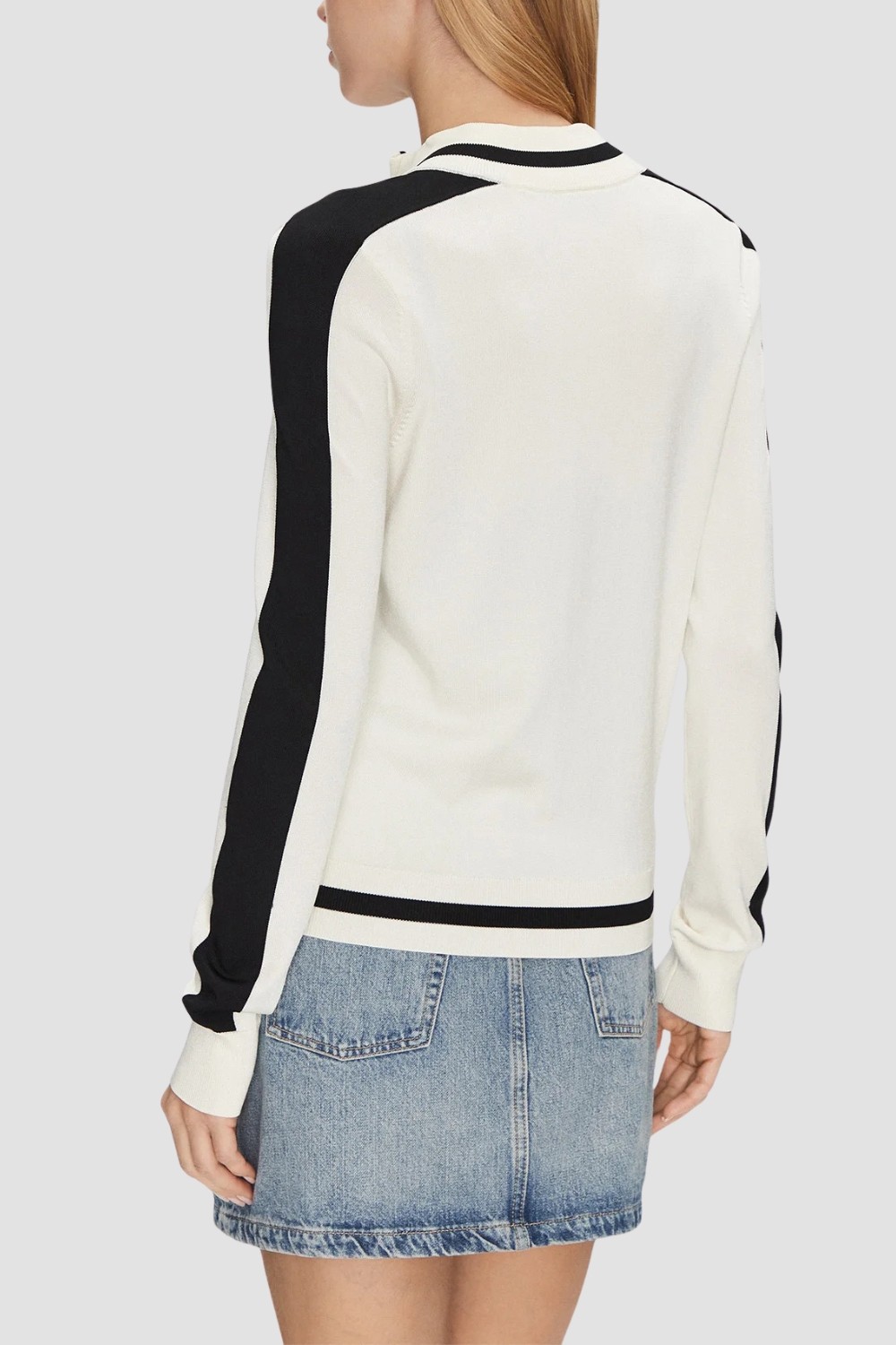 Hanorac cu fermoar complet pentru femei GUESS Beige