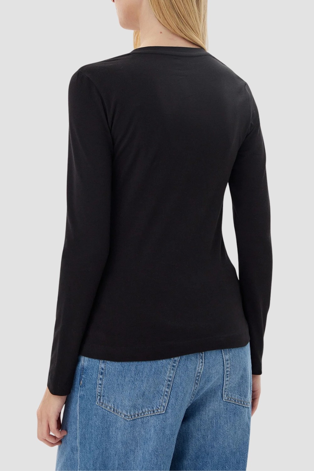 GUESS Czarny damski longsleeve Embro Script