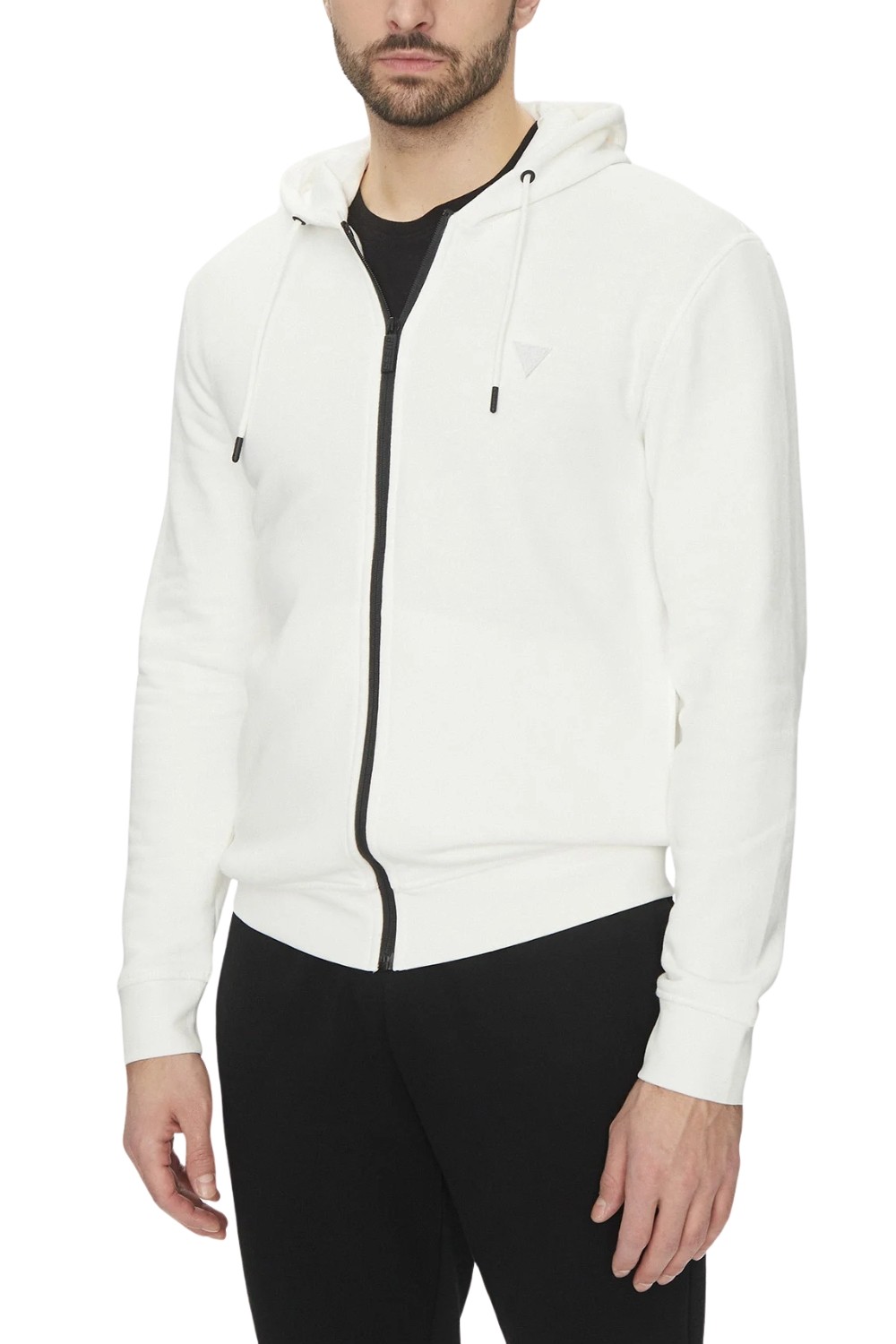 GUESS Biała męska bluza Aldwin