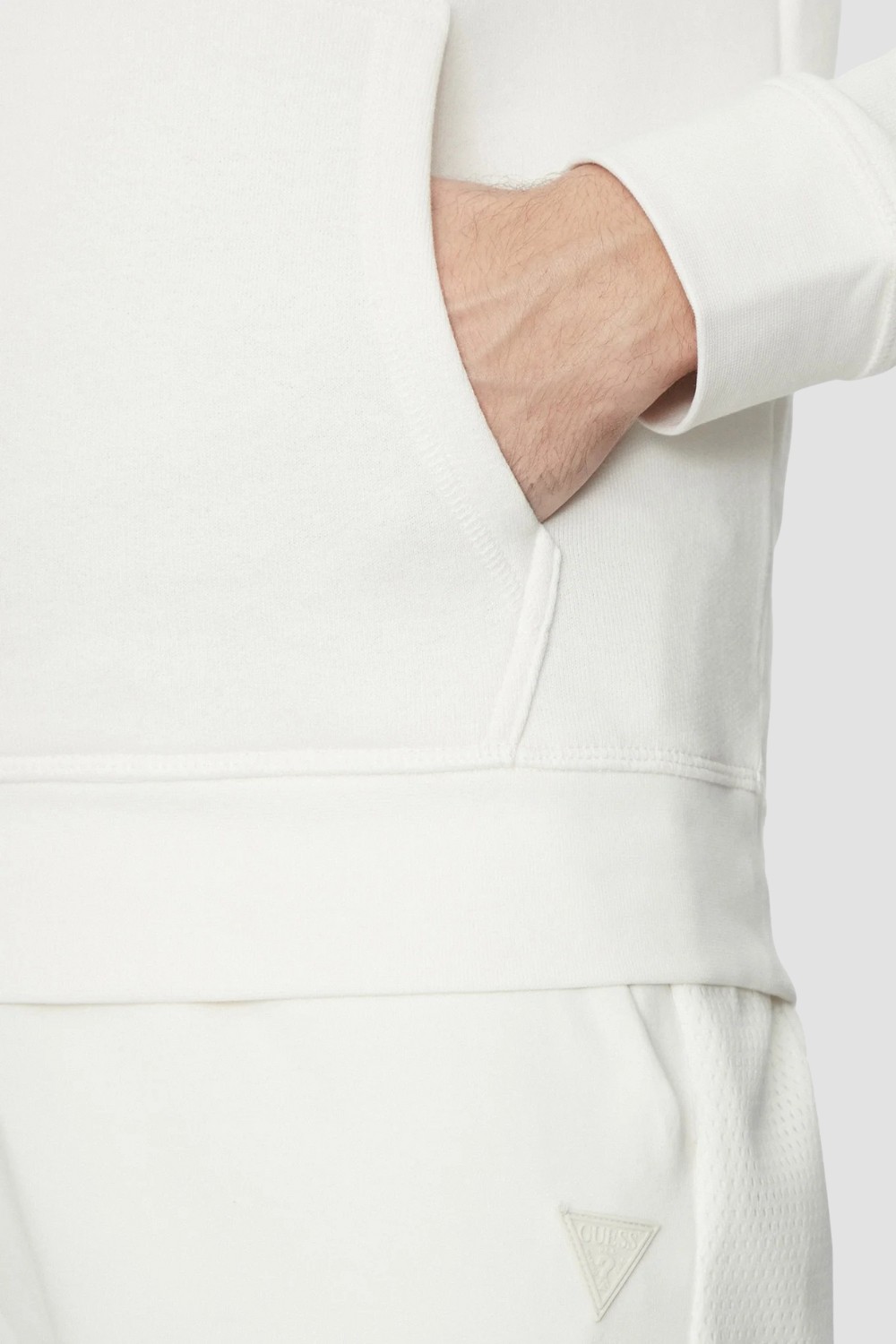 GUESS Biała bluza męska Aldwin