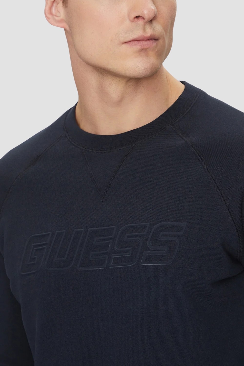 GUESS Granatowa męska bluza New Aldwin