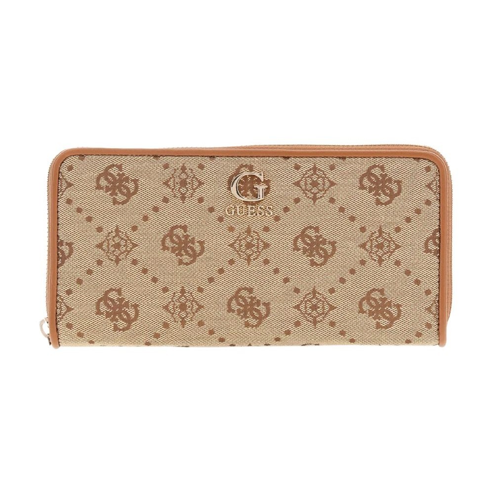 GUESS Beżowy duży damski portfel Neda